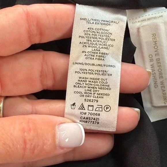 Ann‎ Taylor Petite Houndstooth Tweed Jacket Black White Size XSmall New With Tag - Picture 6 of 8